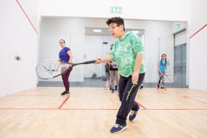 people playing squash