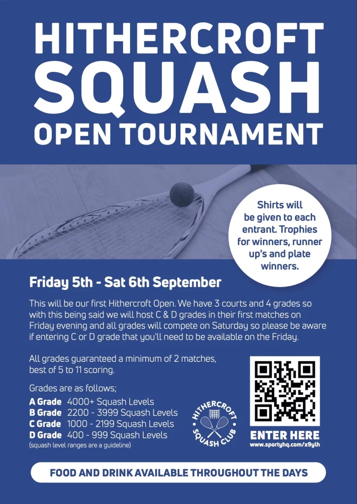 Hithercroft Squash Open Tournament