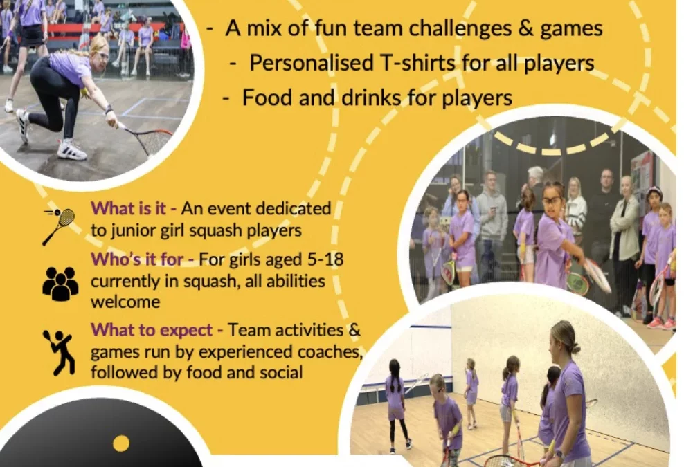 Girls in Motion – Junior Girls Squash Tournament, Sunday 30th November 2025